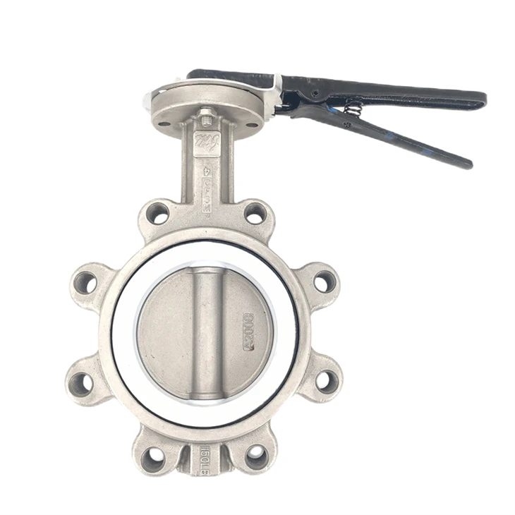 שסתום פרפר PTFE מסוג 316L הידית