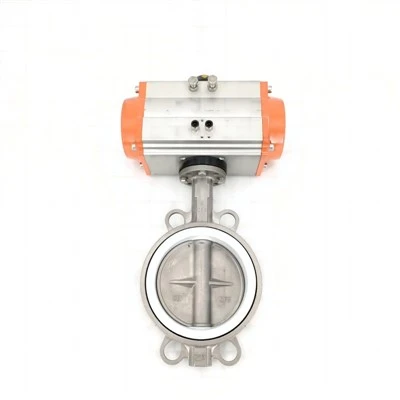 פלדת אל חלד פניאומטית PTFE רקיק פרפר שסתום אחורי תצוגה מפורטת